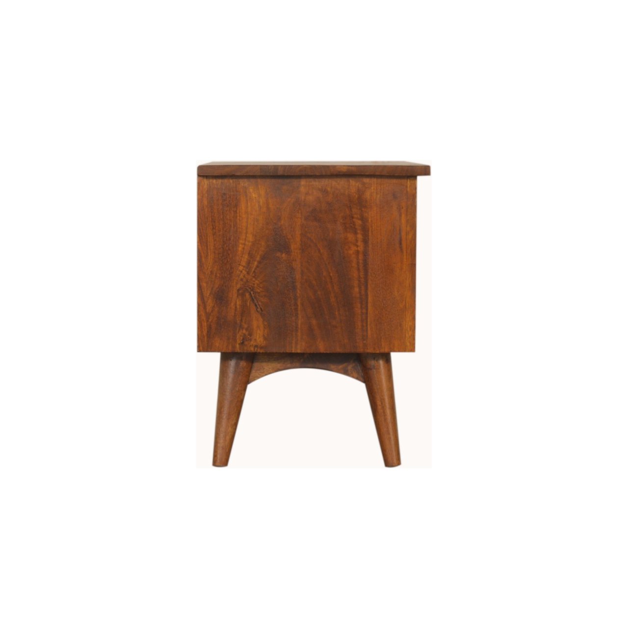 Szafka RTV z litego drewna mango – kasztanowa, 90 cm — model IN1541 - obrazek 8
