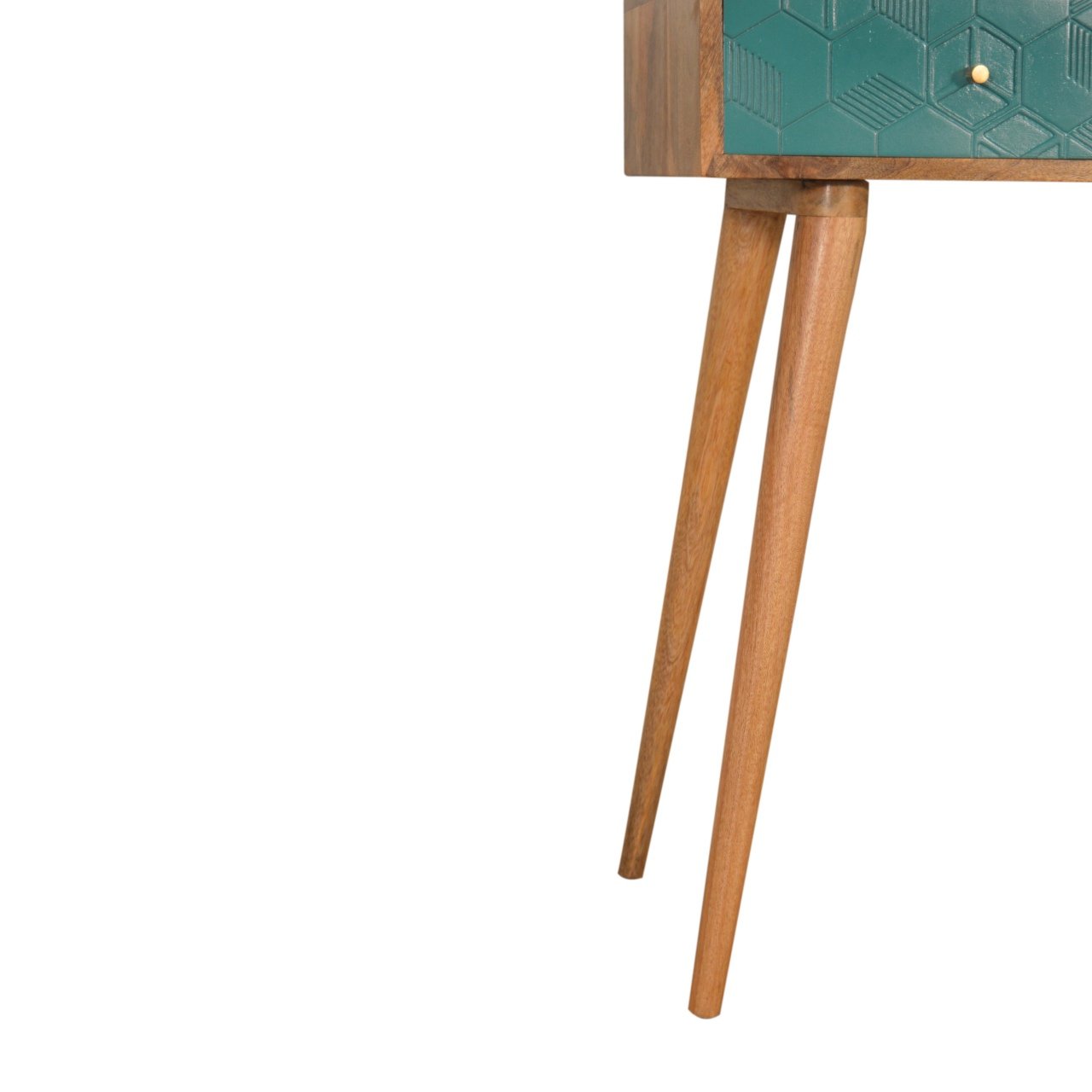 Stół z litego drewna mango – dębowy, 80 cm - obrazek 6