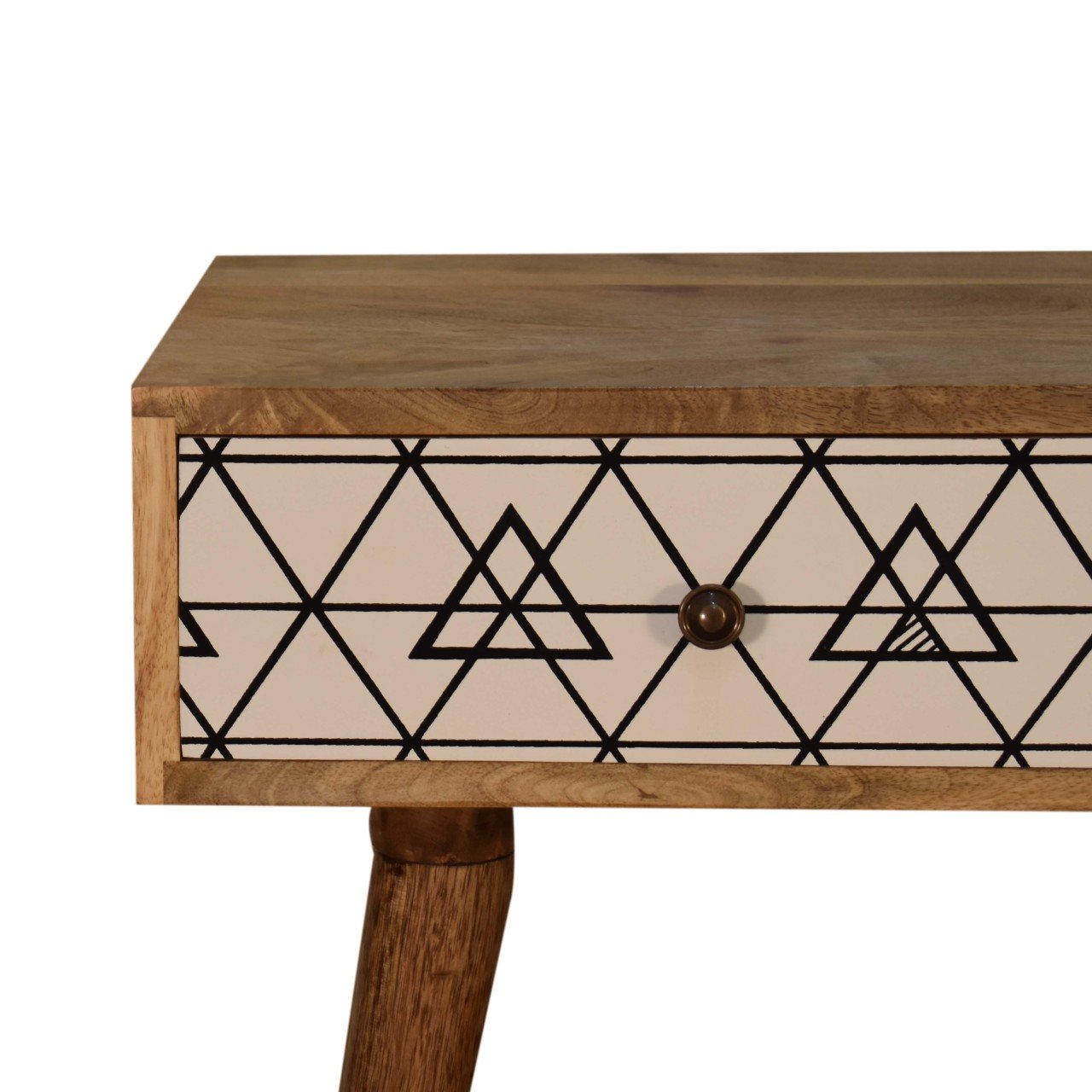 Konsola Artisan IN1559 – lite drewno mango, wykończenie czarne - Image 4