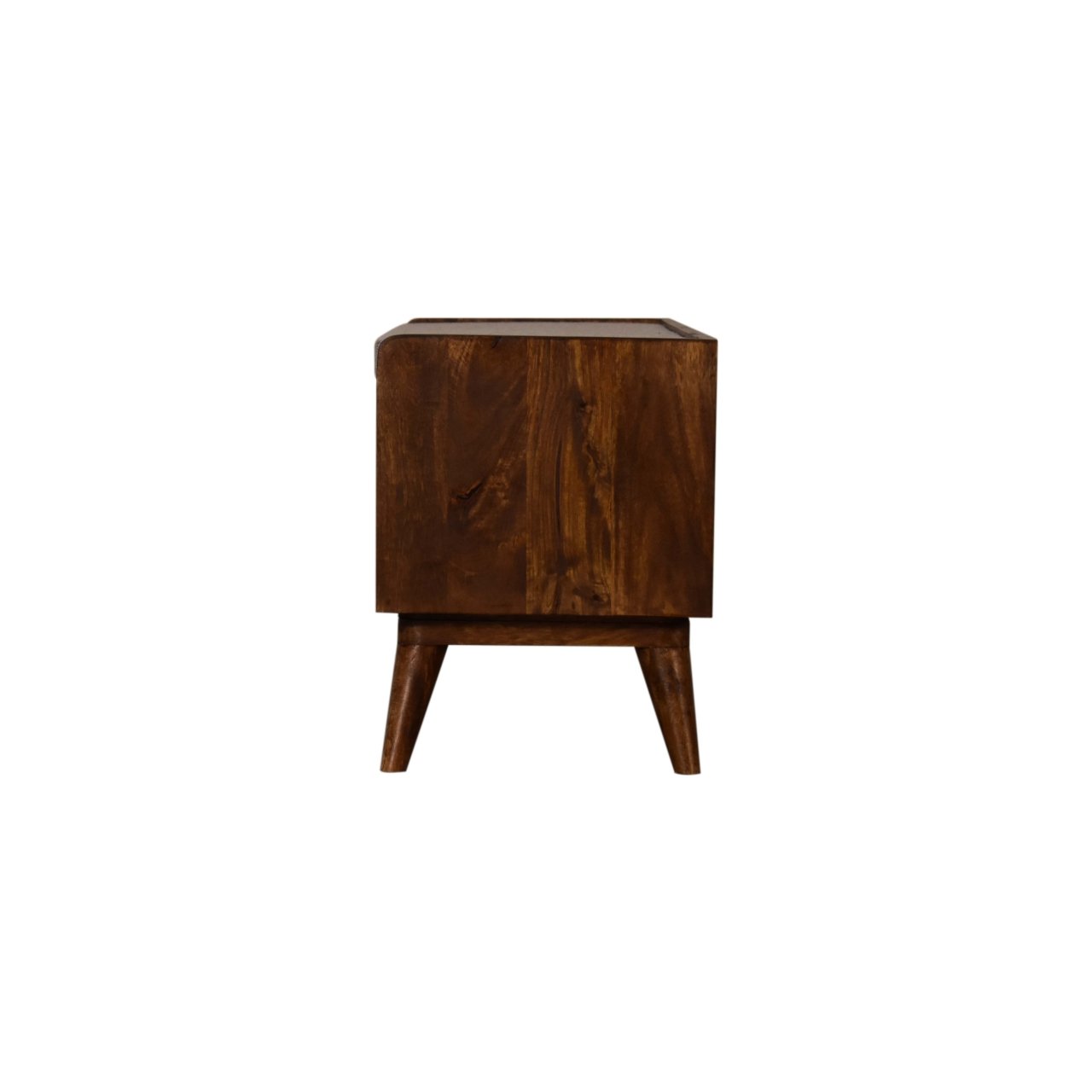 Ławka z litego drewna mango – kasztanowa, 90 cm — model IN1585 - Image 8
