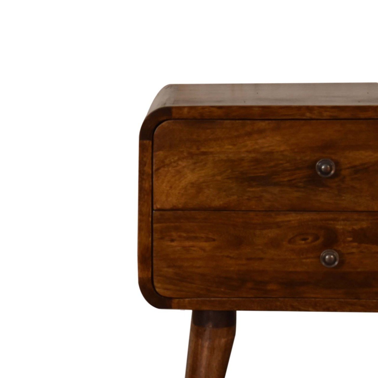 Szafka nocna Curve Chestnut z przepustem kablowym - obrazek 3