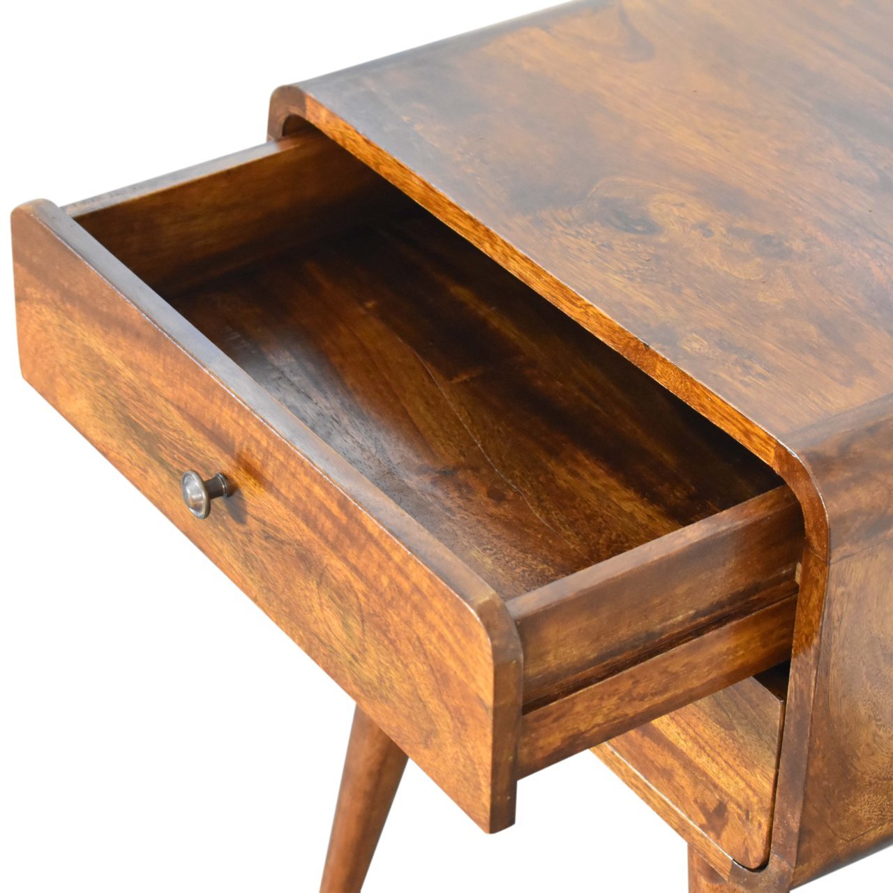 Szafka nocna Curve Chestnut z przepustem kablowym - obrazek 5