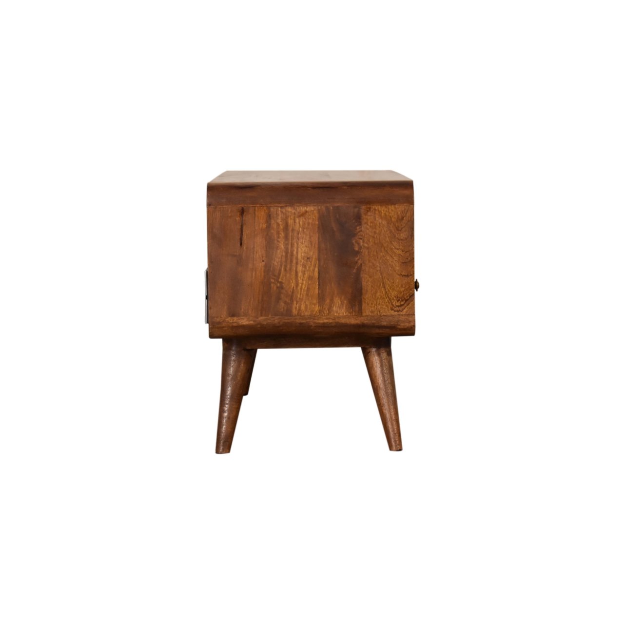 Szafka RTV z litego drewna mango – kasztanowa, 90 cm — model IN1607 - obrazek 6