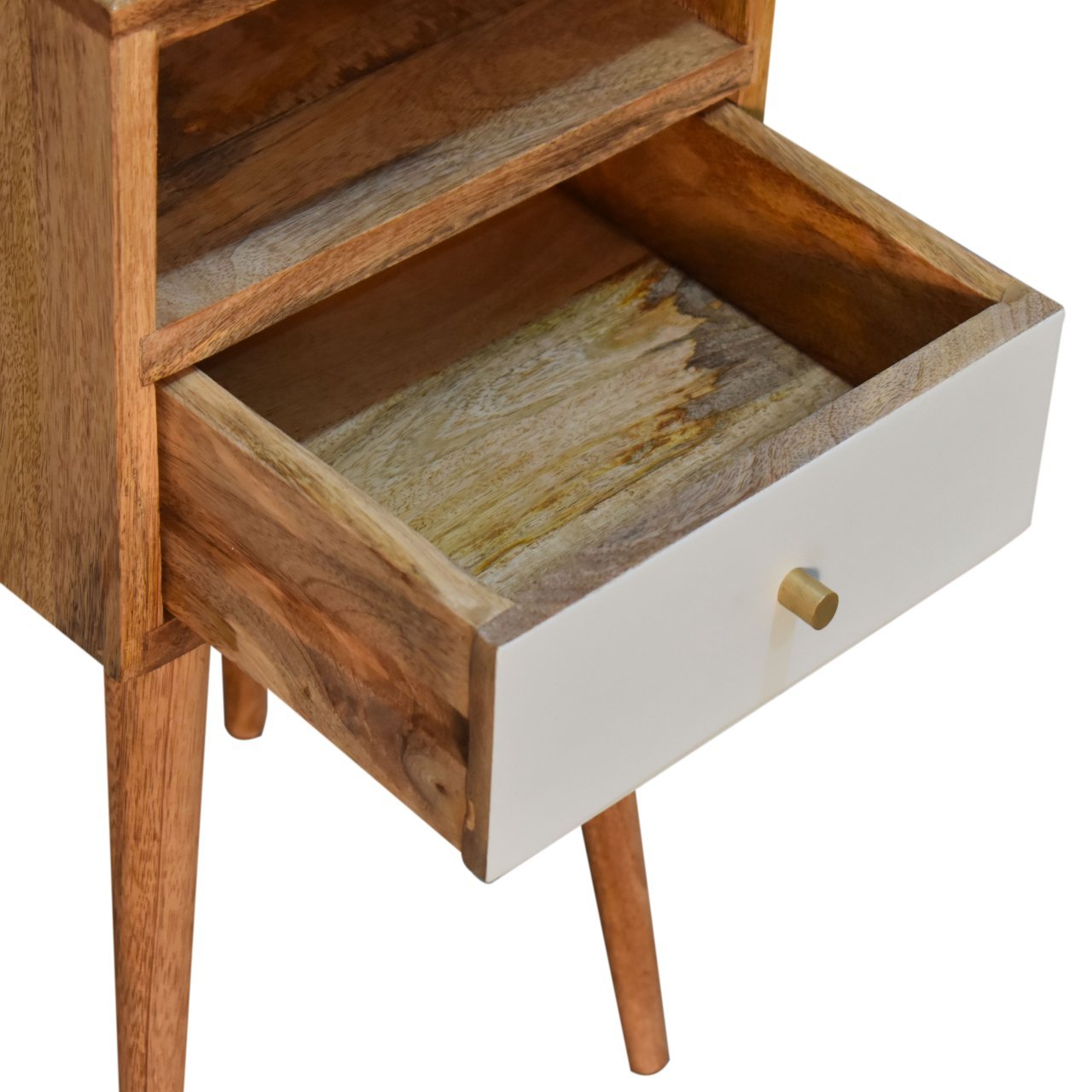 Szafka nocna Artisan IN1674 – lite drewno mango, wykończenie dębowe - Image 6