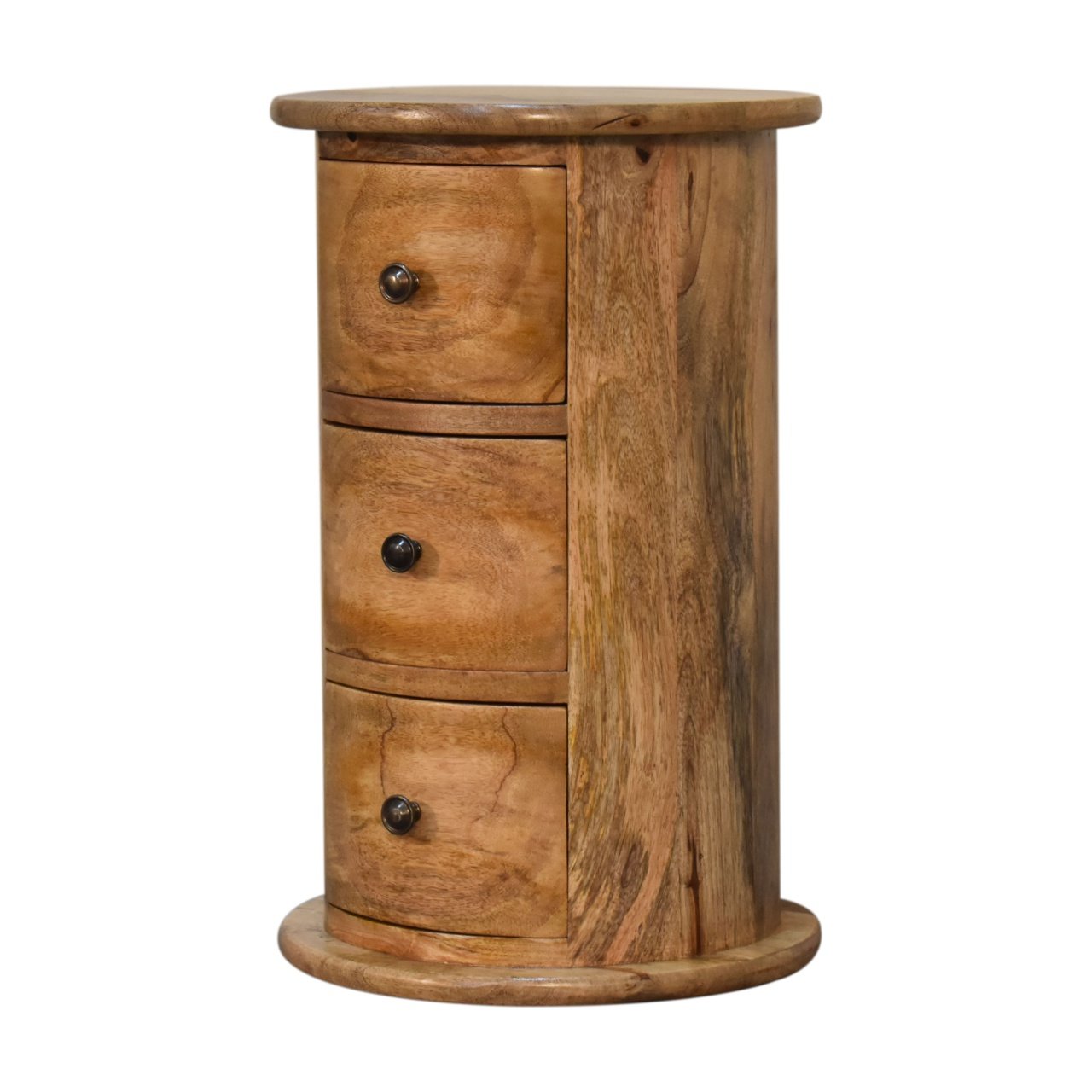 Szafka nocna Artisan IN1726 – lite drewno mango, wykończenie dębowe - obrazek 2