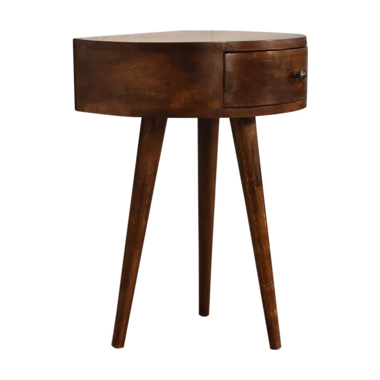 Szafka nocna z litego drewna mango – kasztanowa, 40 cm — model In1735 - Image 2