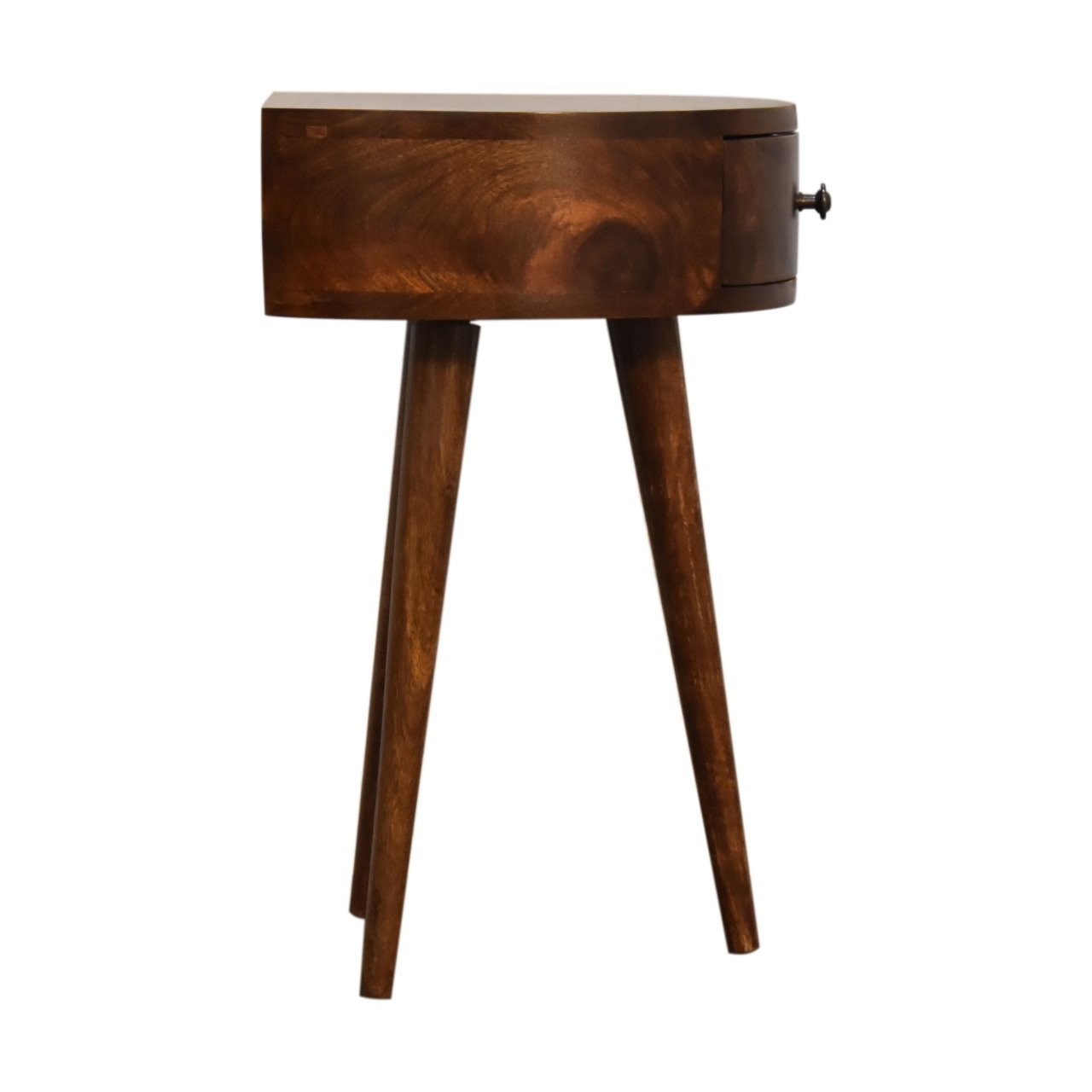 Szafka nocna z litego drewna mango – kasztanowa, 40 cm — model In1735 - Image 7