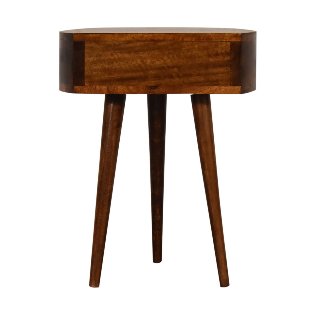 Szafka nocna z litego drewna mango – kasztanowa, 40 cm — model In1735 - Image 8
