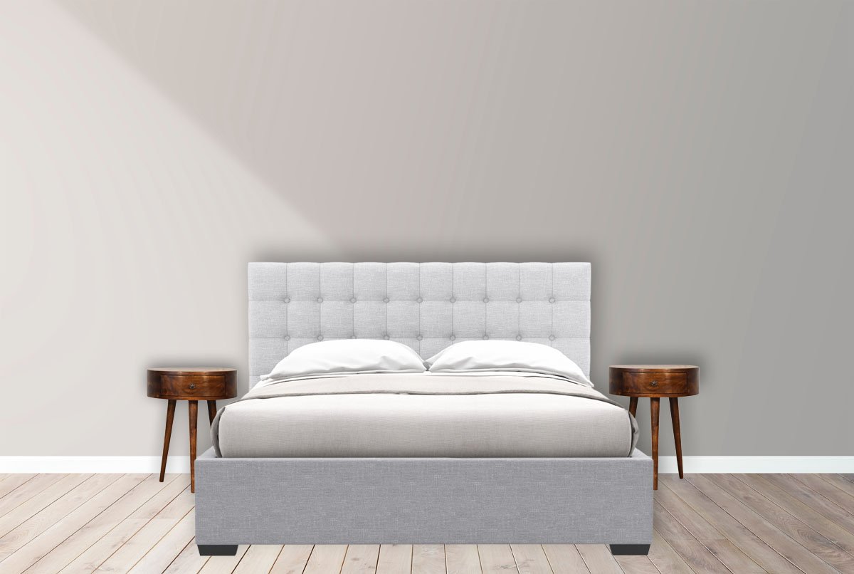 Szafka nocna z litego drewna mango – kasztanowa, 40 cm — model In1735 - Image 9