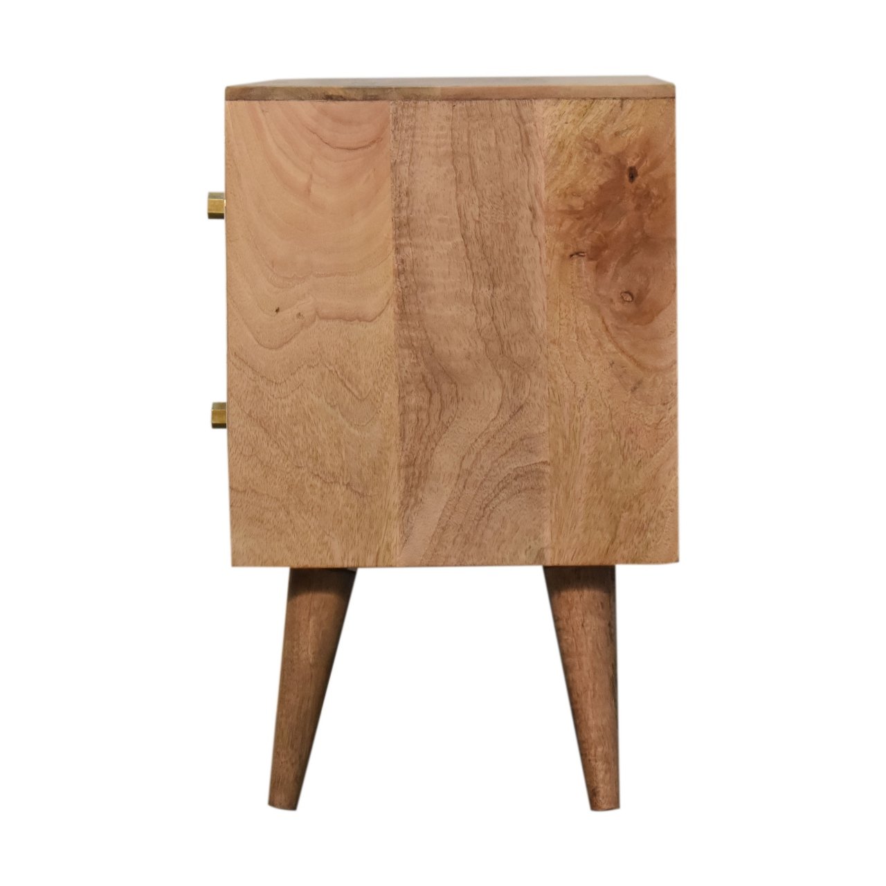Szafka nocna z litego drewna mango – jasna, 40 cm — model IN1740 - Image 8