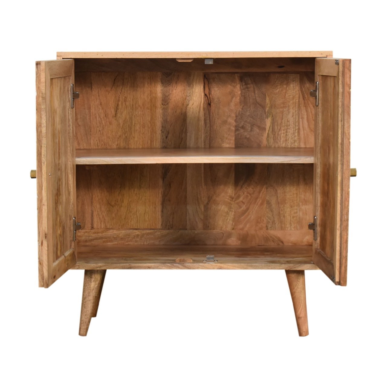 Szafka z litego drewna mango – jasna, 75 cm — model IN1741 - obrazek 7
