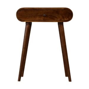 Konsola z litego drewna mango – kasztanowa, 60 cm — model IN1746