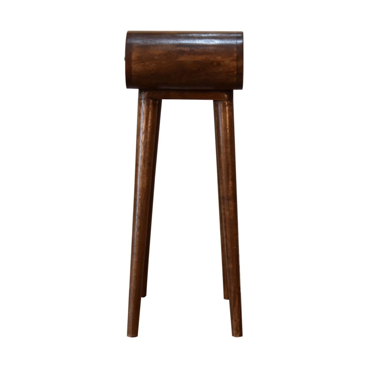 Konsola z litego drewna mango – kasztanowa, 60 cm — model IN1746 - obrazek 8