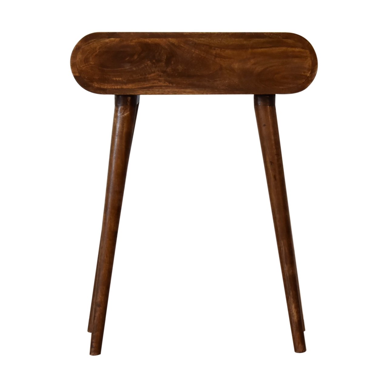 Konsola z litego drewna mango – kasztanowa, 60 cm — model IN1746 - obrazek 9