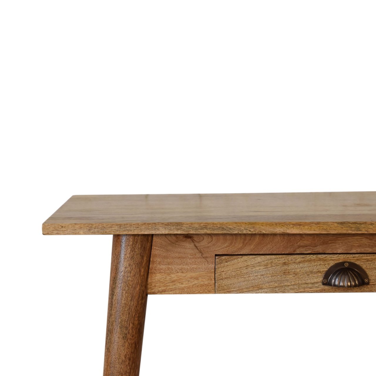 Biurko z litego drewna mango – dębowe, 80 cm — model IN1763 - obrazek 5
