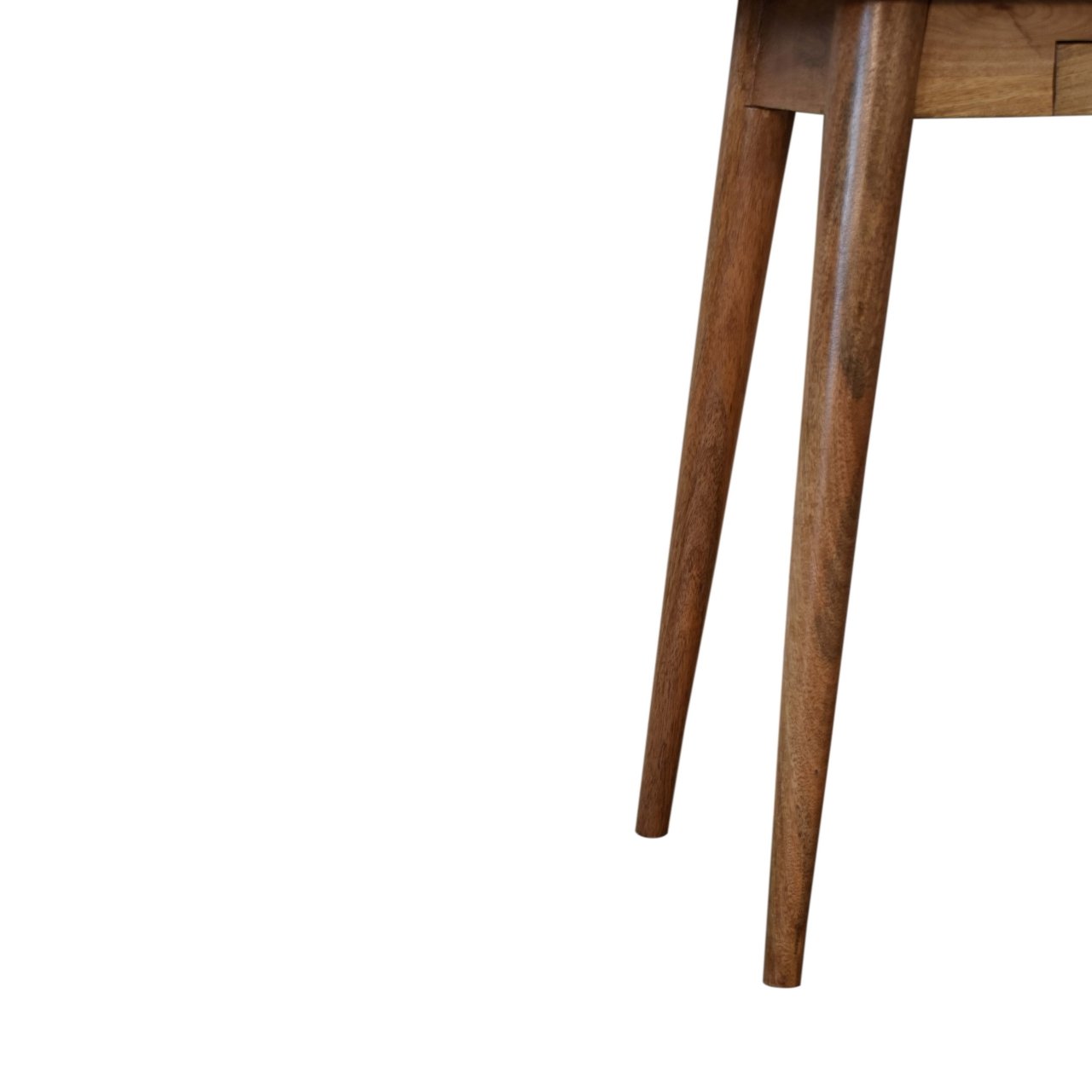 Biurko z litego drewna mango – dębowe, 80 cm — model IN1763 - obrazek 7