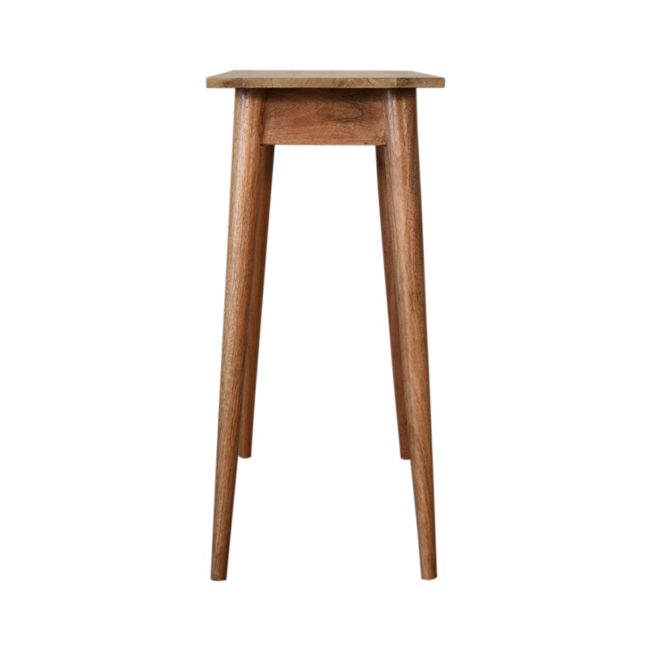 Biurko z litego drewna mango – dębowe, 80 cm — model IN1763 - obrazek 8