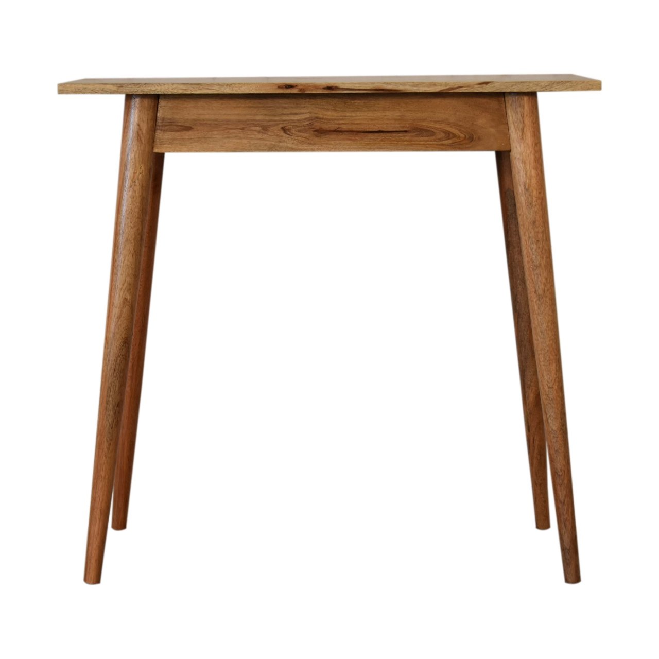 Biurko z litego drewna mango – dębowe, 80 cm — model IN1763 - obrazek 9