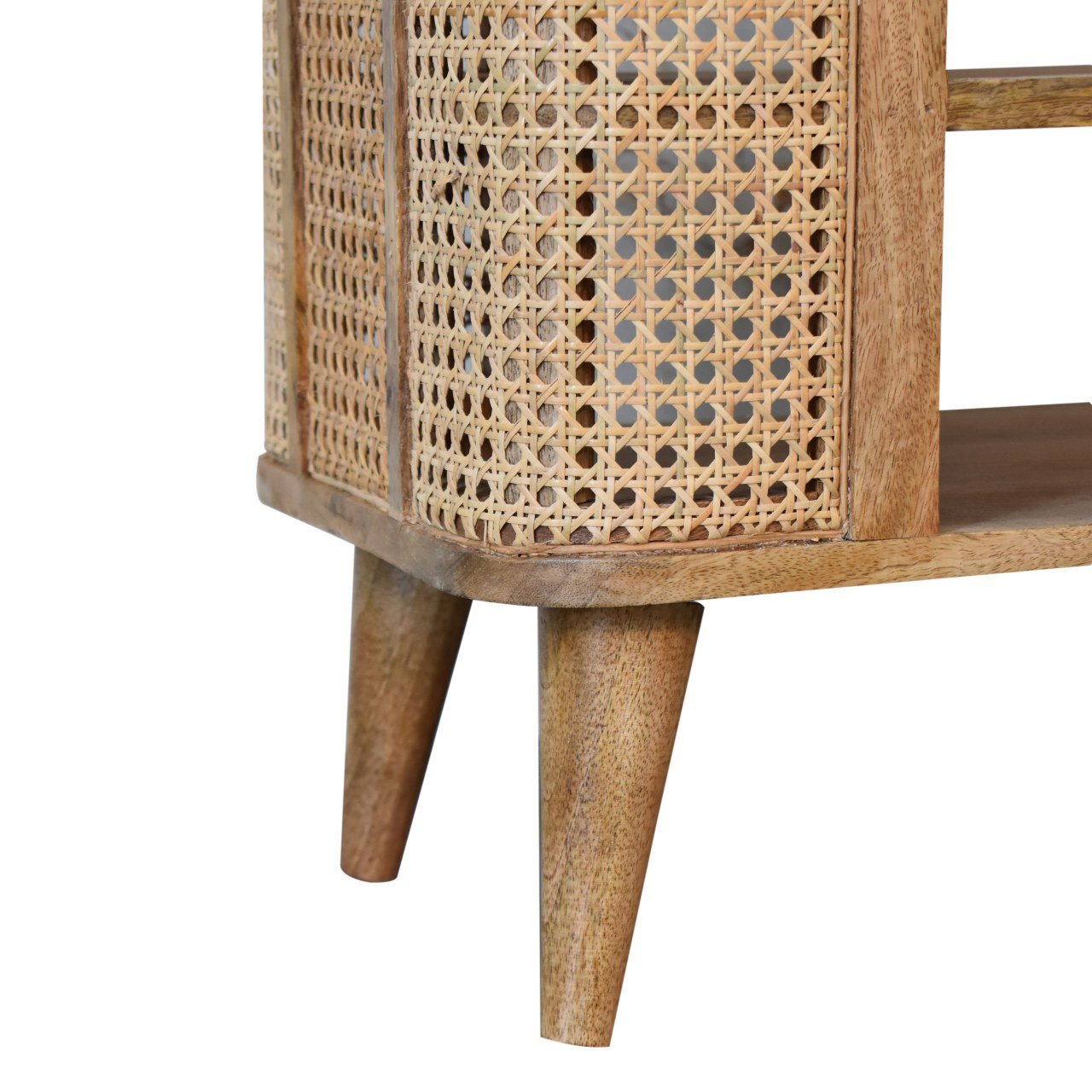 Szafka RTV Artisan IN1774 – lite drewno mango, wykończenie dębowe - obrazek 7