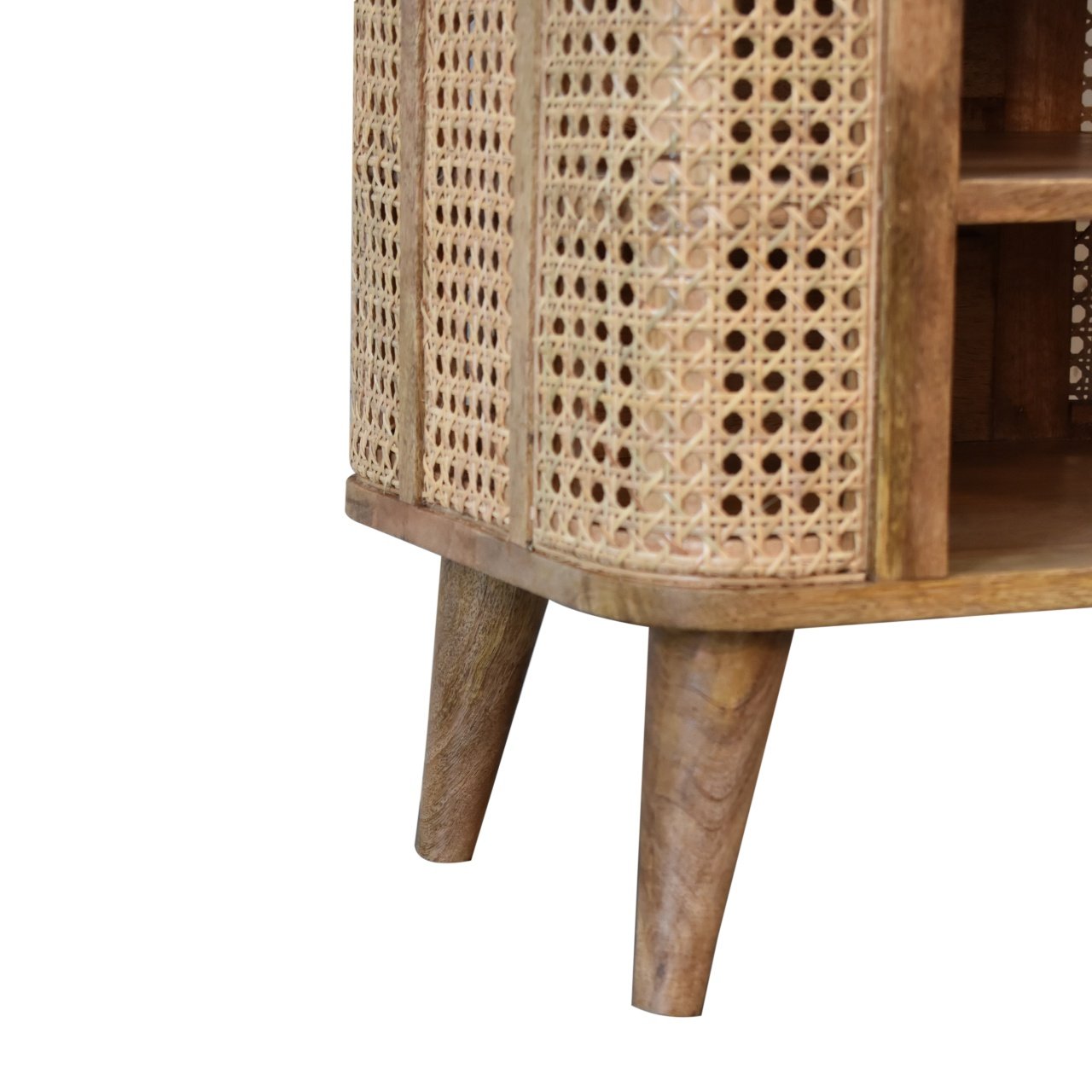 Szafka nocna Artisan IN1780 – lite drewno mango, wykończenie dębowe - obrazek 7