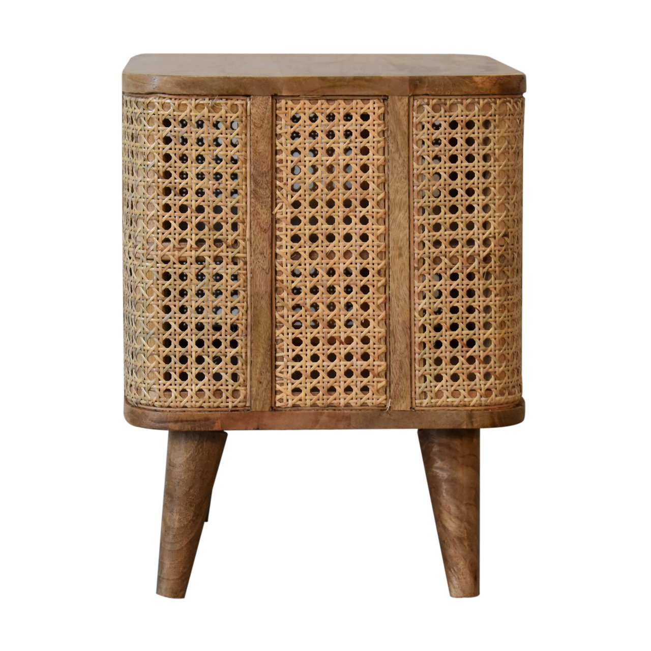Szafka nocna Artisan IN1780 – lite drewno mango, wykończenie dębowe - obrazek 8