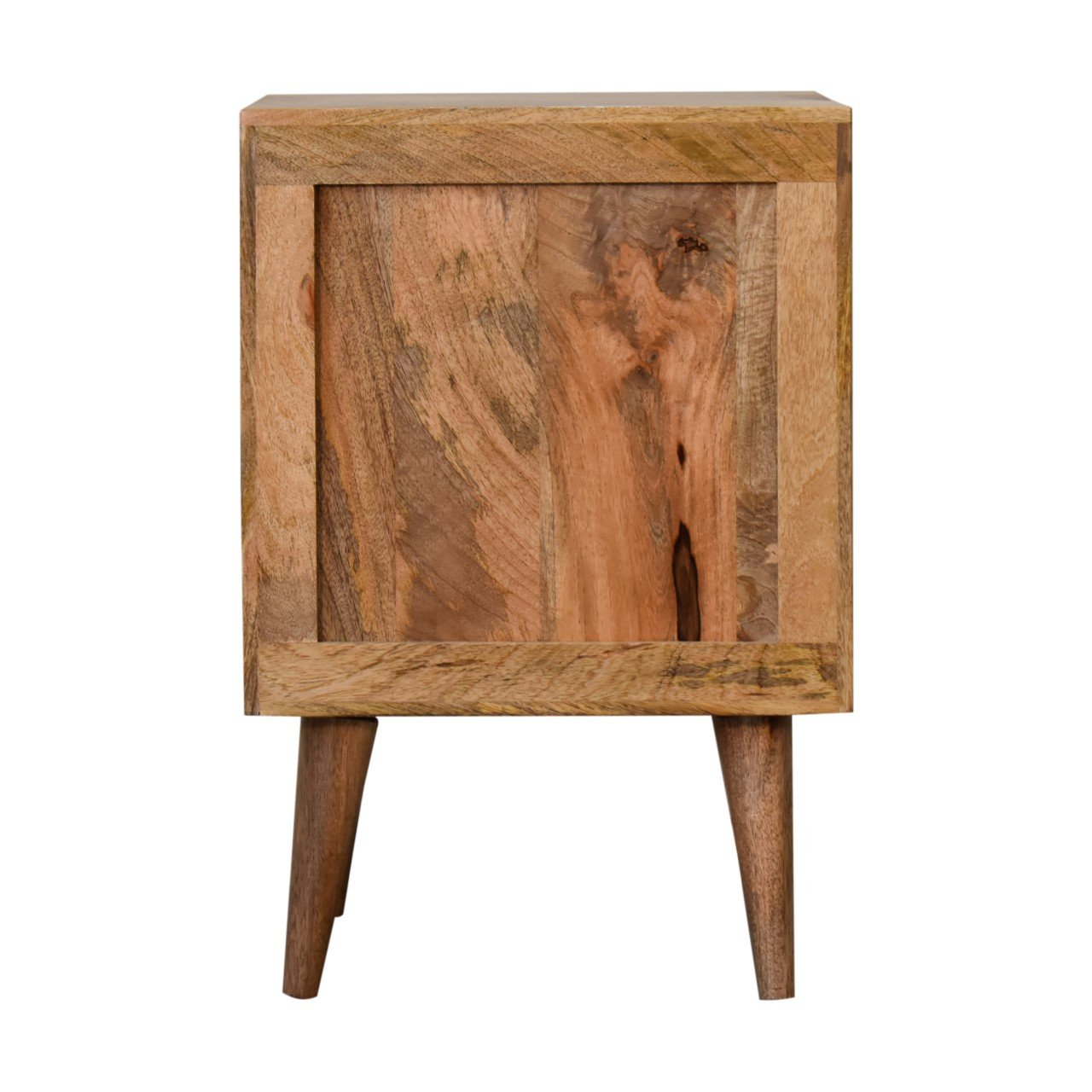 Szafka nocna Artisan IN1781 – lite drewno mango, wykończenie dębowe - obrazek 9