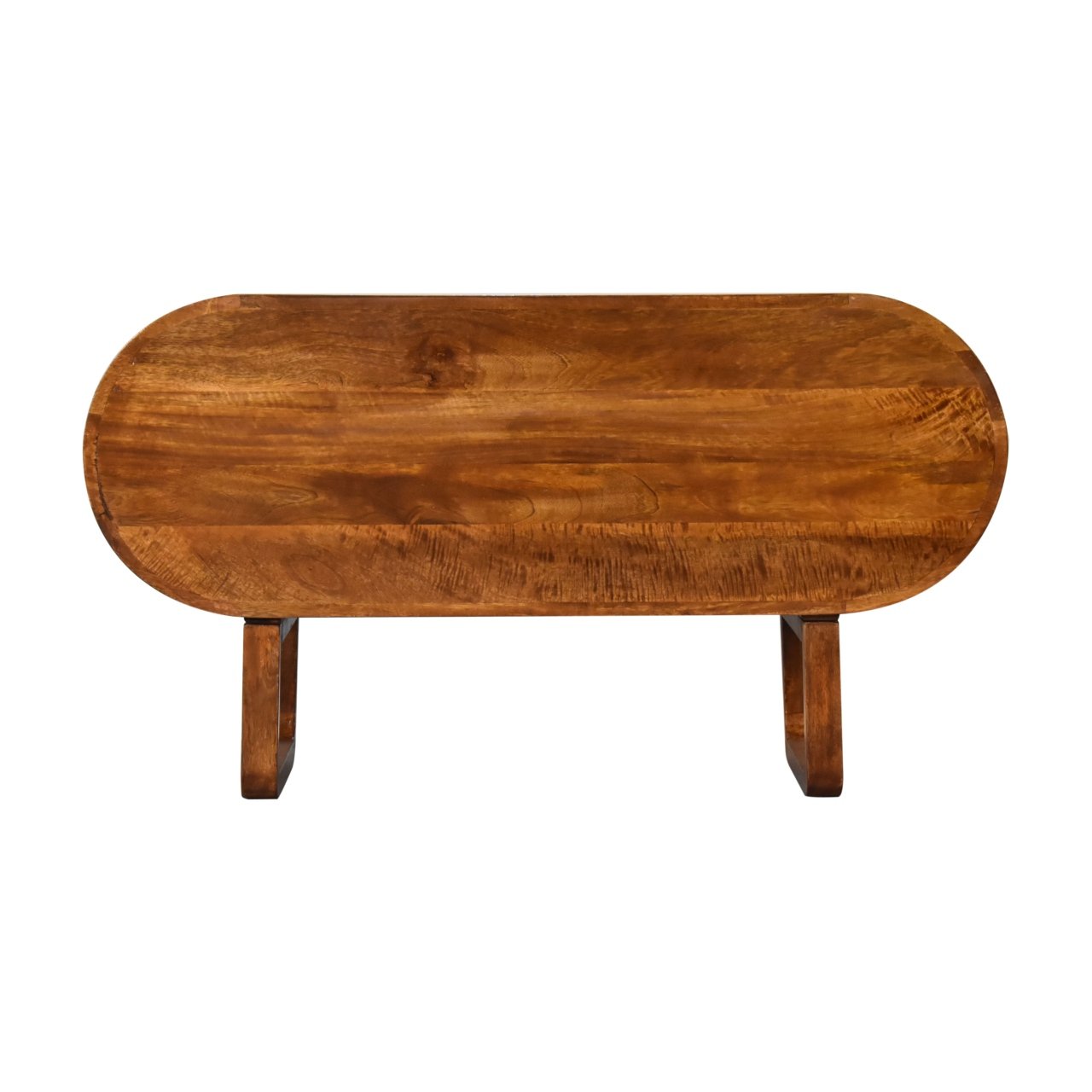 Szafka RTV z litego drewna mango – kasztanowa, 100 cm — model IN1784 - obrazek 9