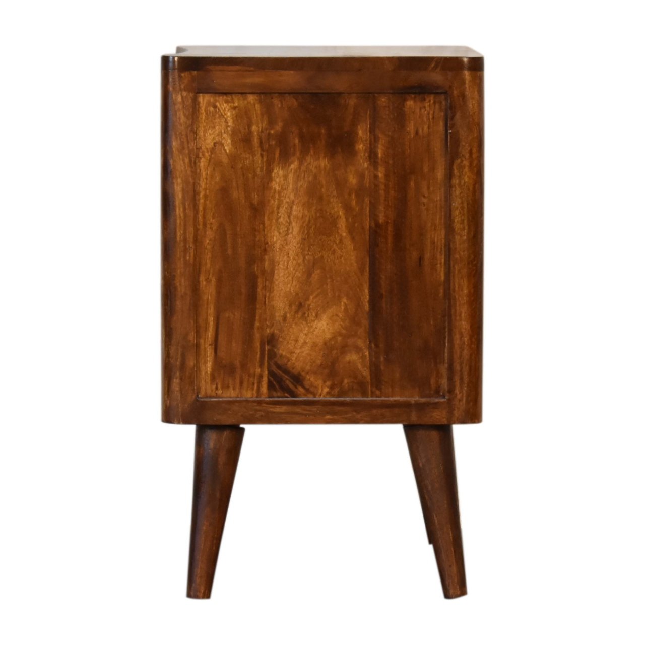 Szafka nocna z litego drewna mango – kasztanowa, 40 cm — model IN1805 - obrazek 8