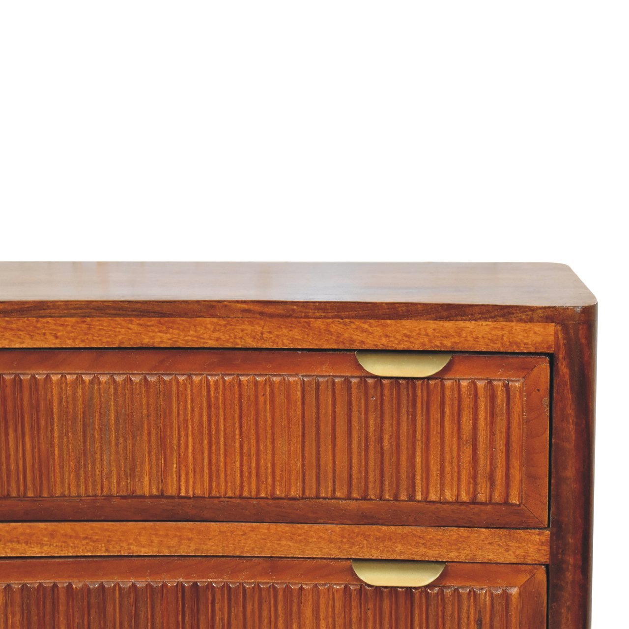 Komoda z litego drewna mango – kasztanowa, 75 cm — model IN1806 - Image 3