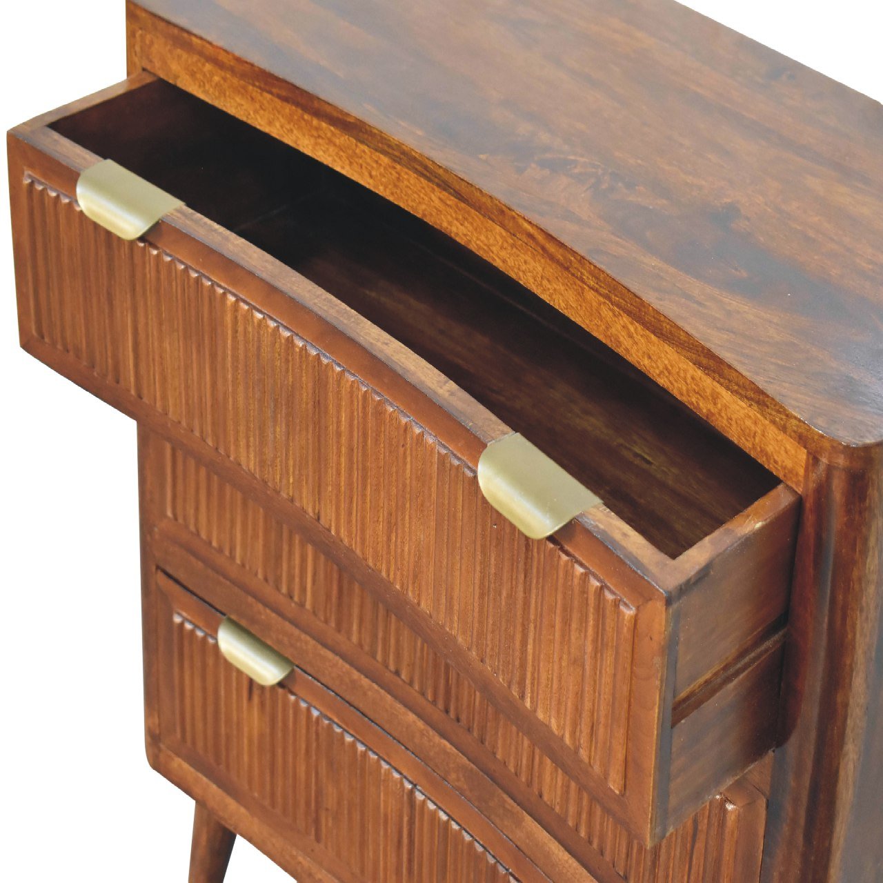 Komoda z litego drewna mango – kasztanowa, 75 cm — model IN1806 - Image 5