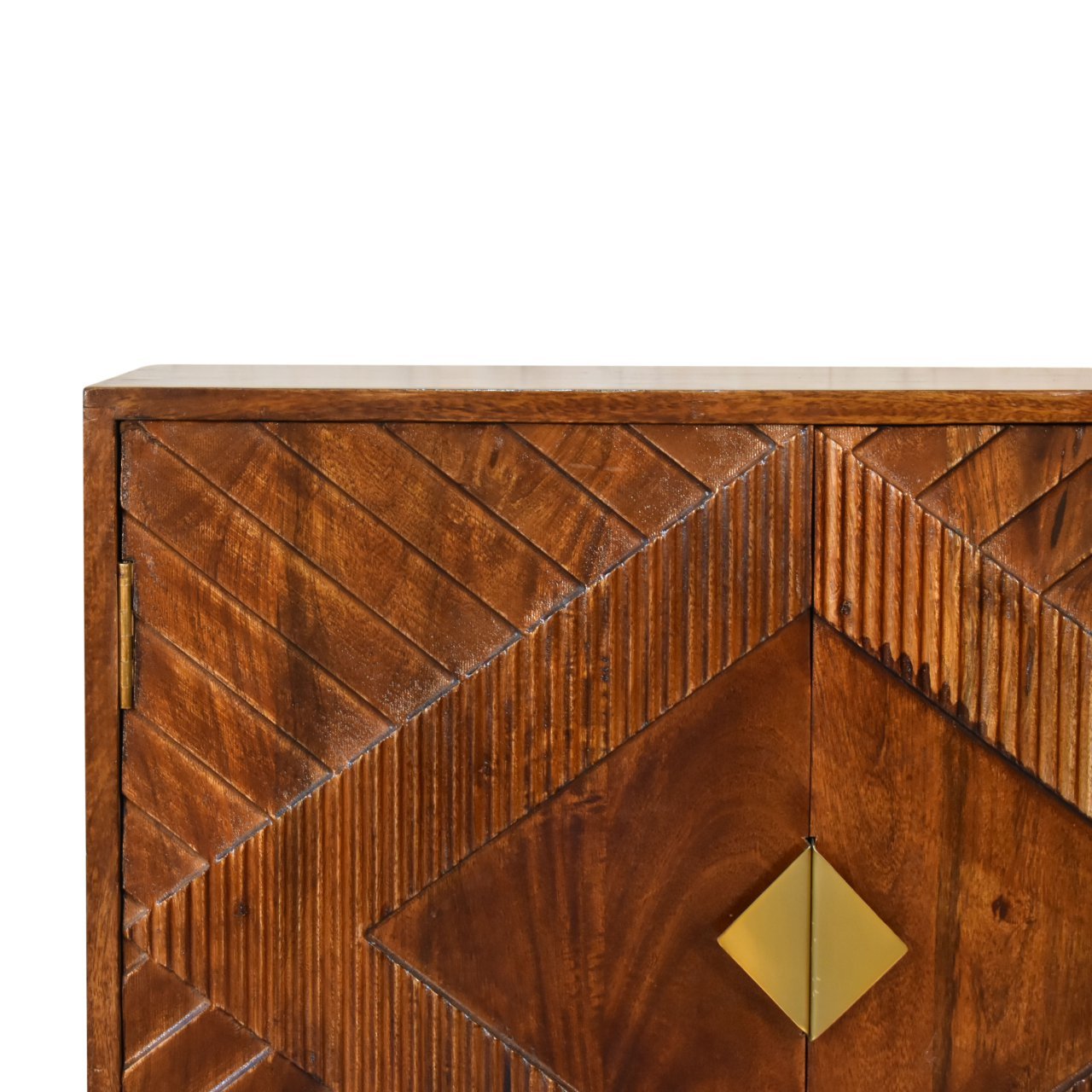 Szafka z litego drewna mango – kasztanowa, 75 cm — model IN1808 - Image 4