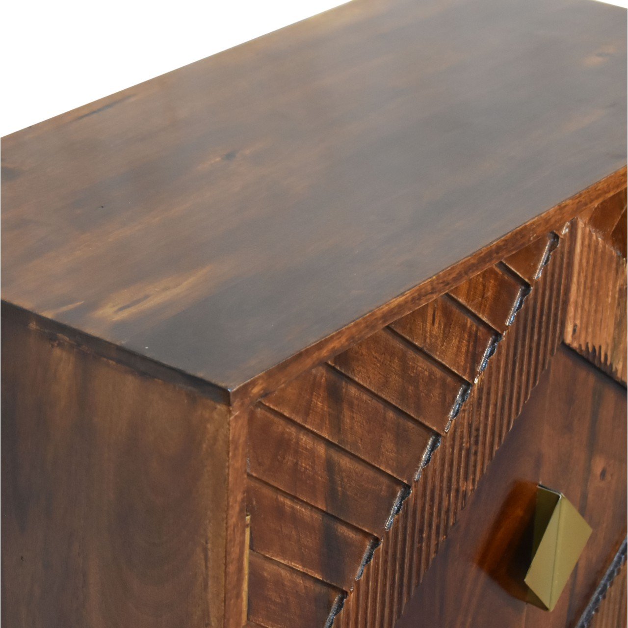 Szafka z litego drewna mango – kasztanowa, 75 cm — model IN1808 - Image 5