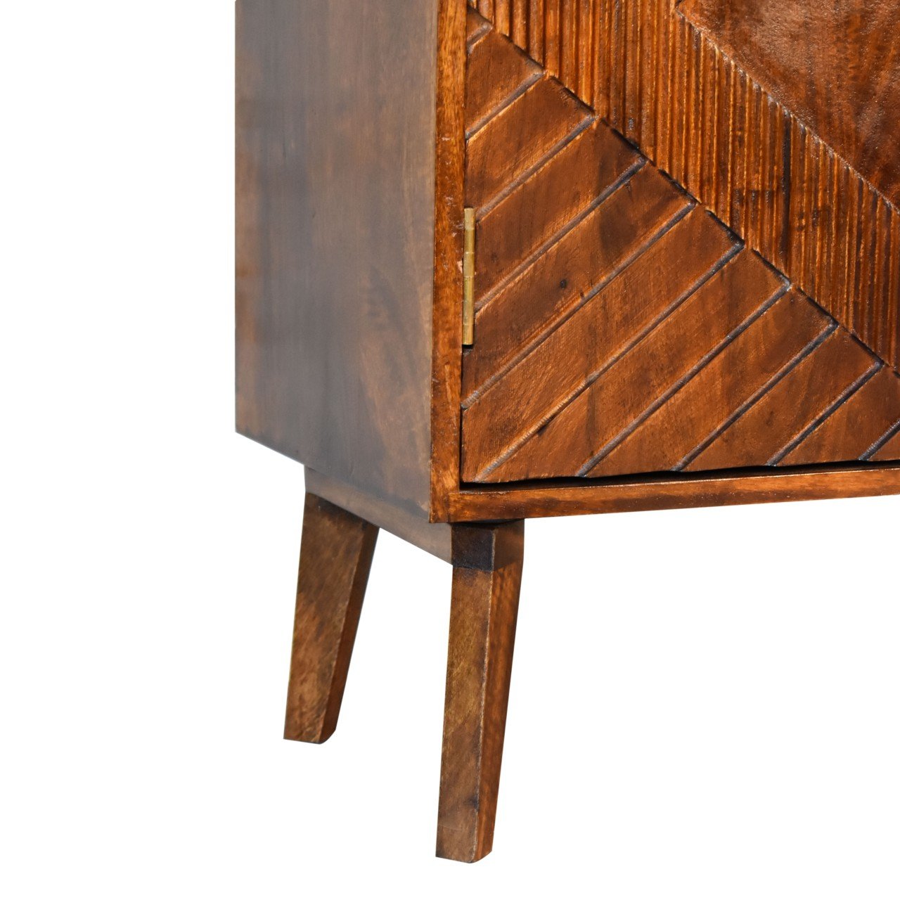 Szafka z litego drewna mango – kasztanowa, 75 cm — model IN1808 - Image 6