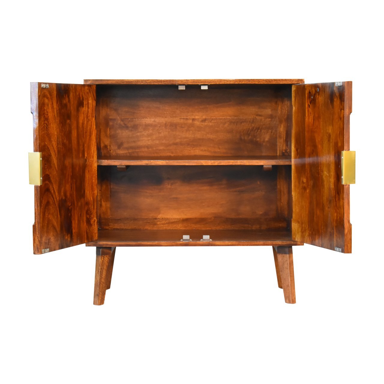 Szafka z litego drewna mango – kasztanowa, 75 cm — model IN1808 - Image 7