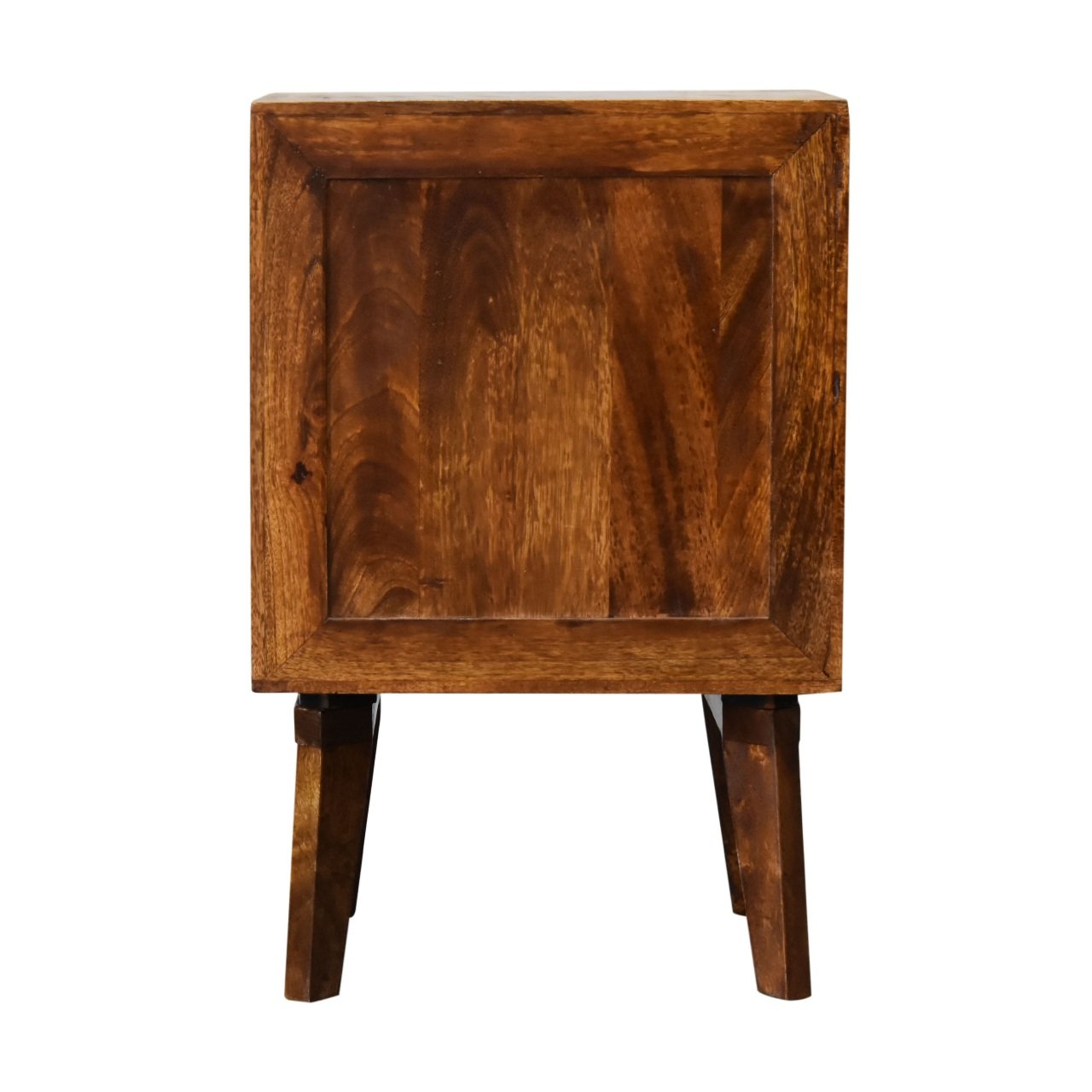 Szafka nocna Artisan IN1810 – lite drewno mango, wykończenie kasztanowe - obrazek 9