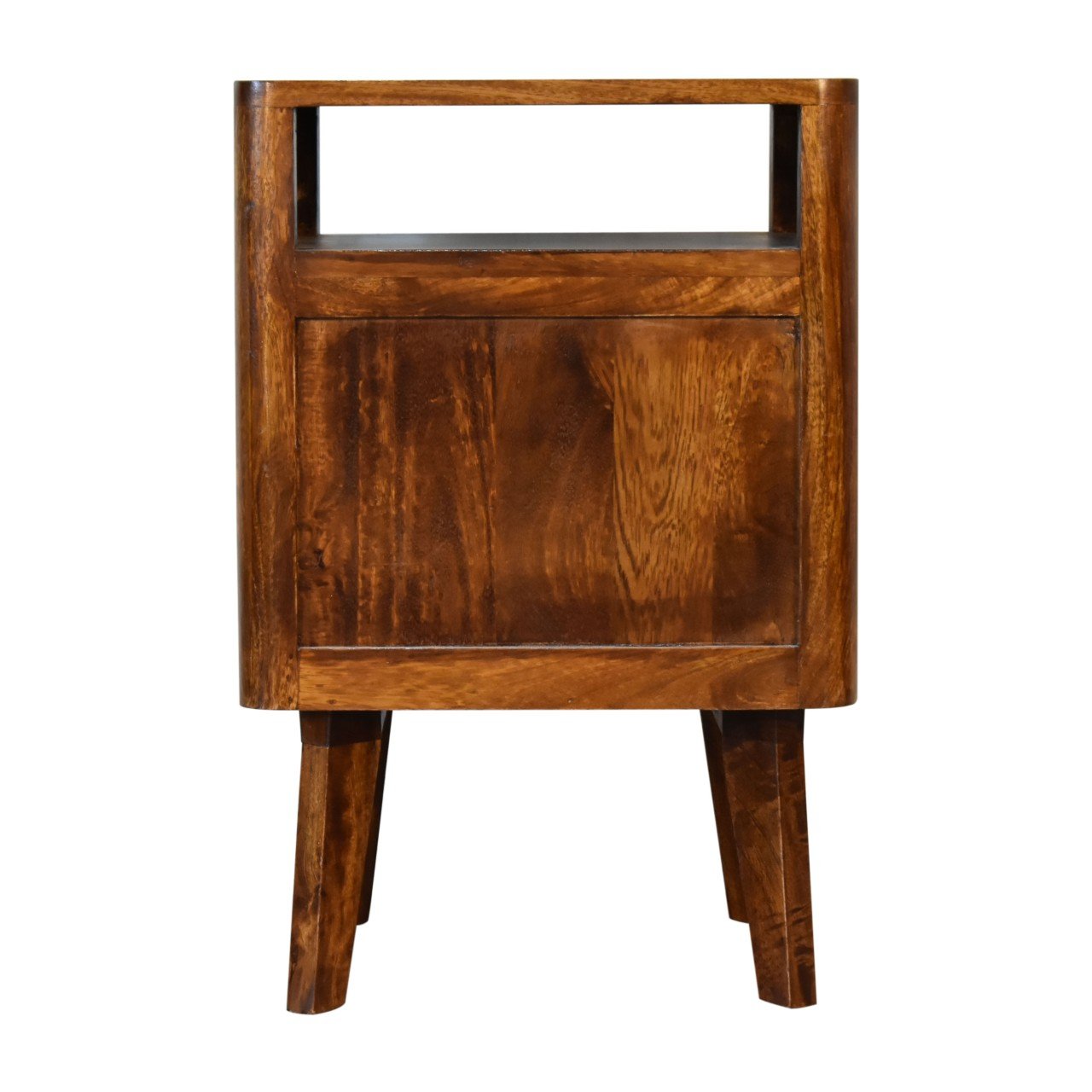 Szafka nocna Artisan IN1811 – lite drewno mango, wykończenie kasztanowe - obrazek 9
