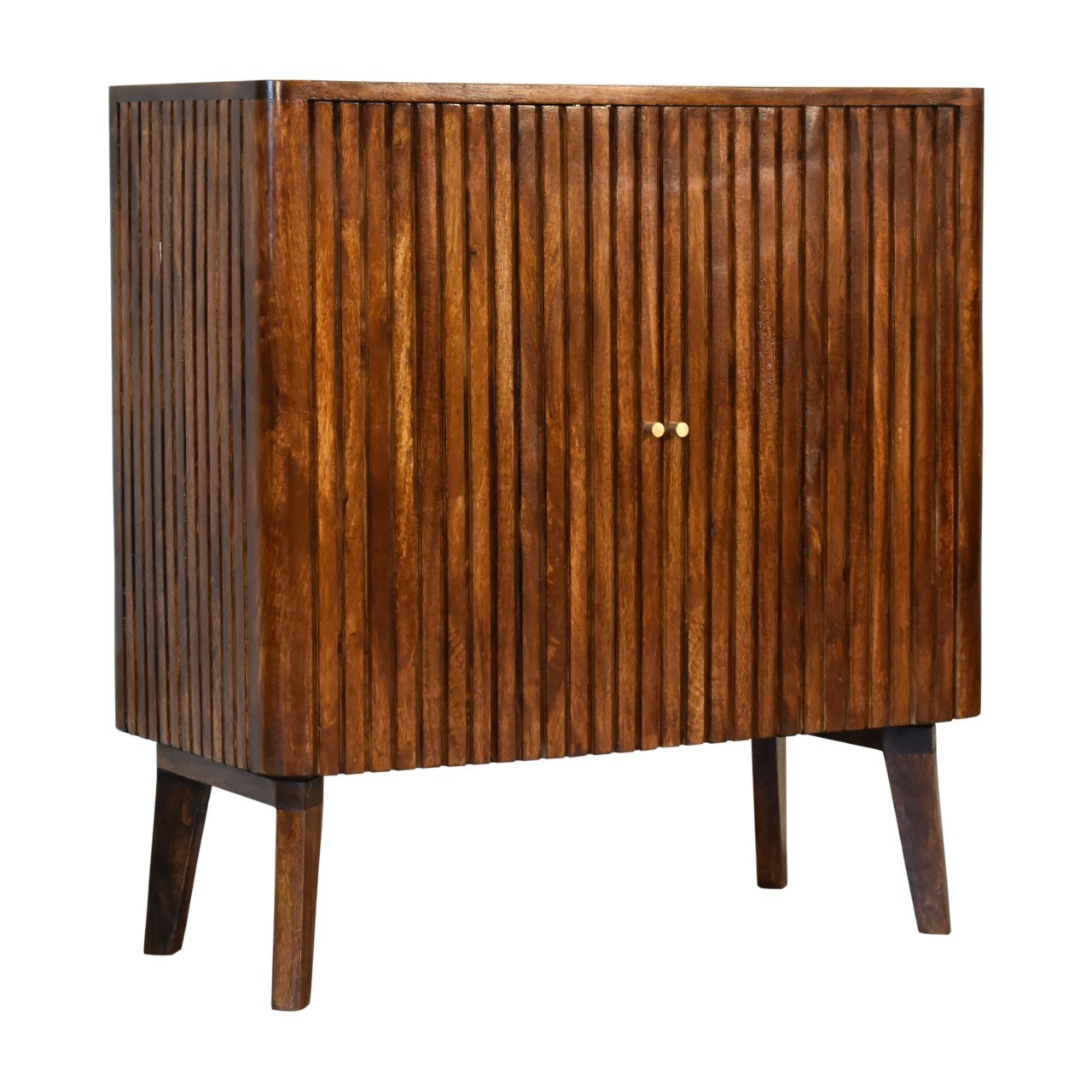 Szafka z litego drewna mango – kasztanowa, 75 cm — model IN1812 - Image 2