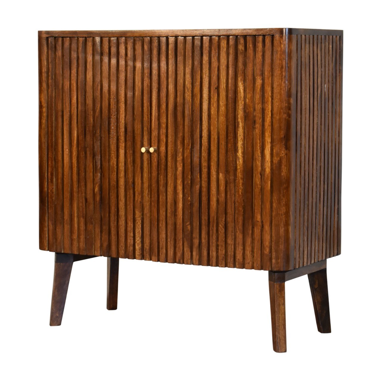 Szafka z litego drewna mango – kasztanowa, 75 cm — model IN1812 - Image 3