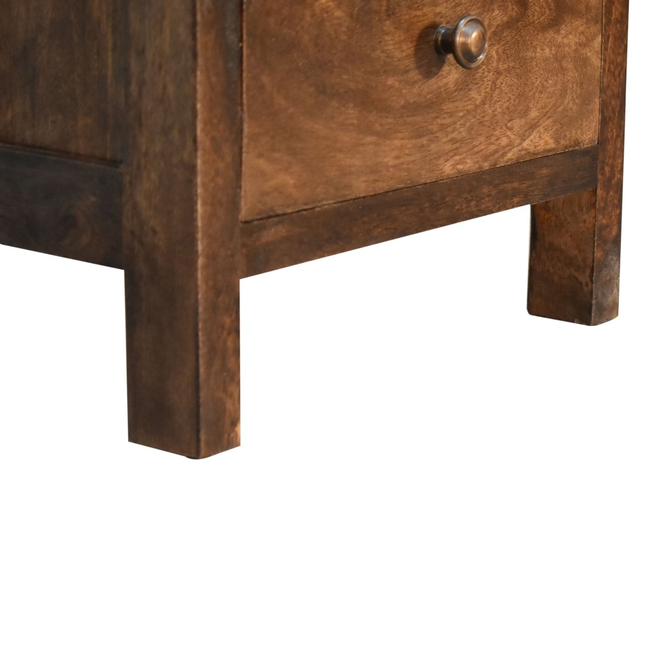 Szafka nocna Artisan IN1813 – lite drewno mango, wykończenie rzemieślnicze - obrazek 7
