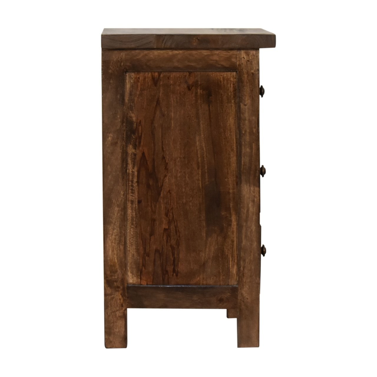 Szafka nocna Artisan IN1813 – lite drewno mango, wykończenie rzemieślnicze - obrazek 8