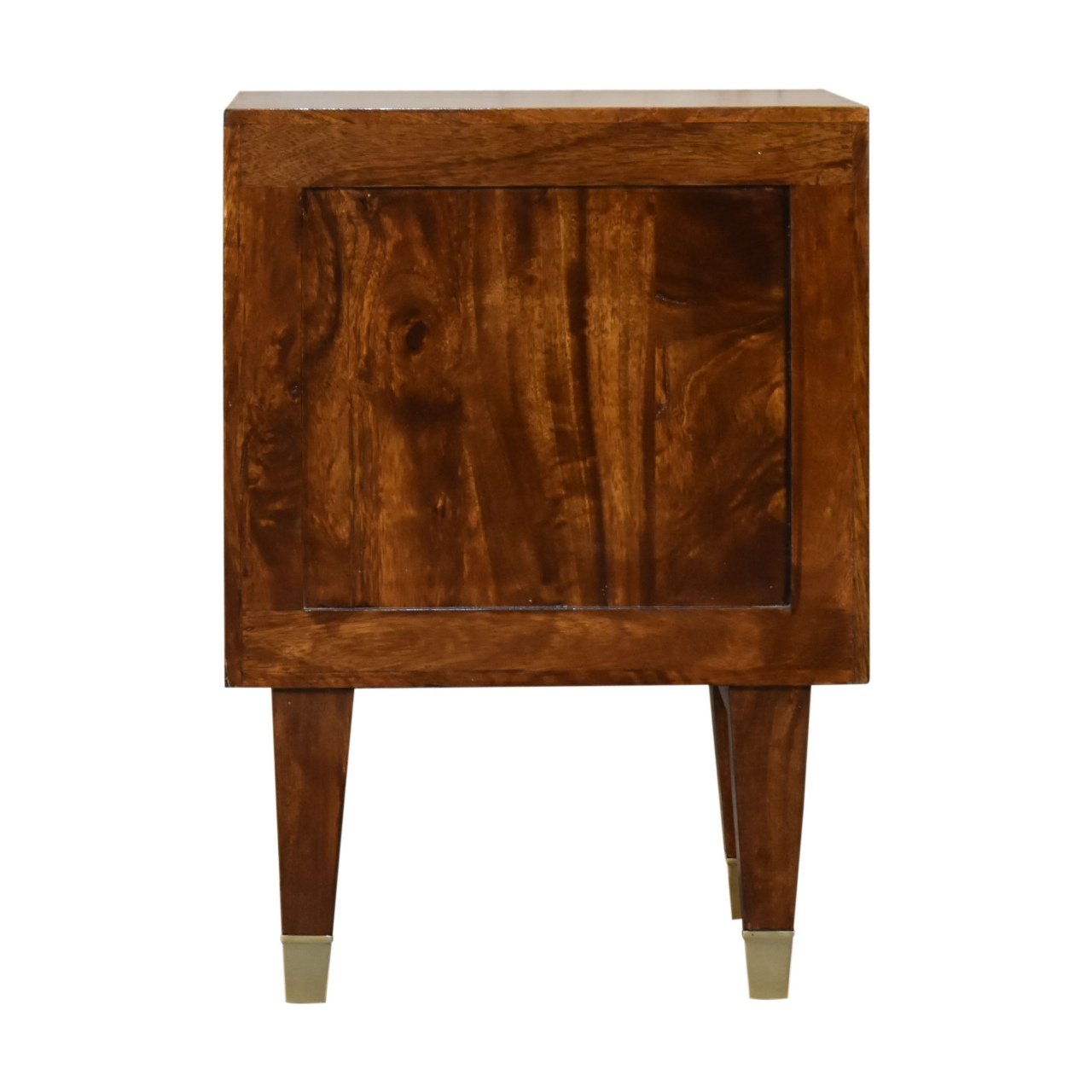 Szafka nocna Artisan IN1816 – lite drewno mango, wykończenie kasztanowe - obrazek 9