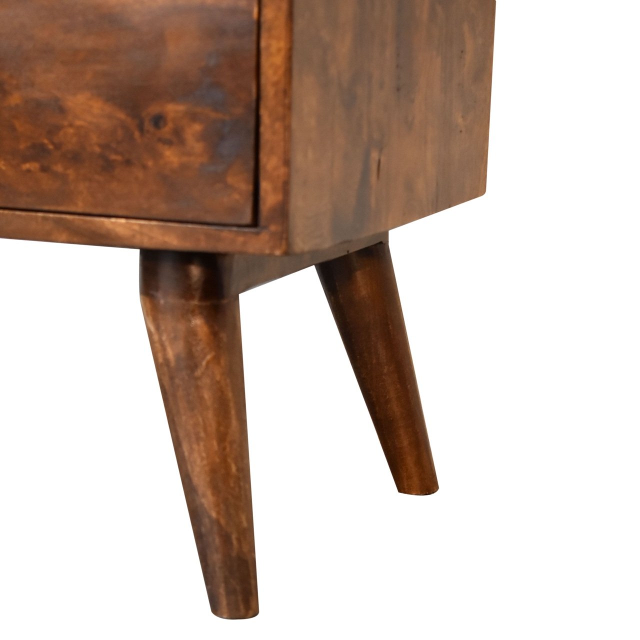 Szafka nocna z litego drewna mango – kasztanowa, 45 cm — model IN1825 - Image 7