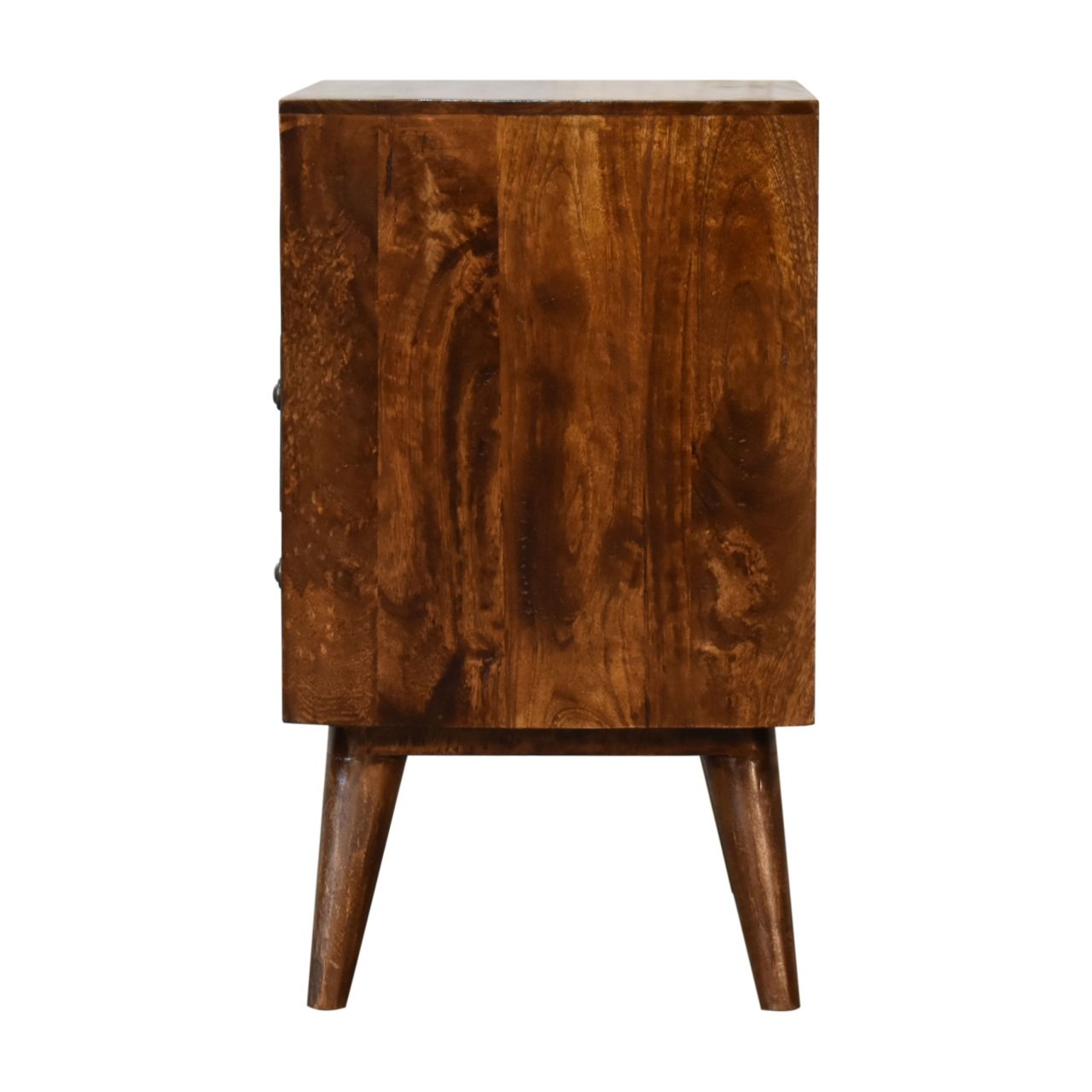 Szafka nocna z litego drewna mango – kasztanowa, 45 cm — model IN1825 - Image 8