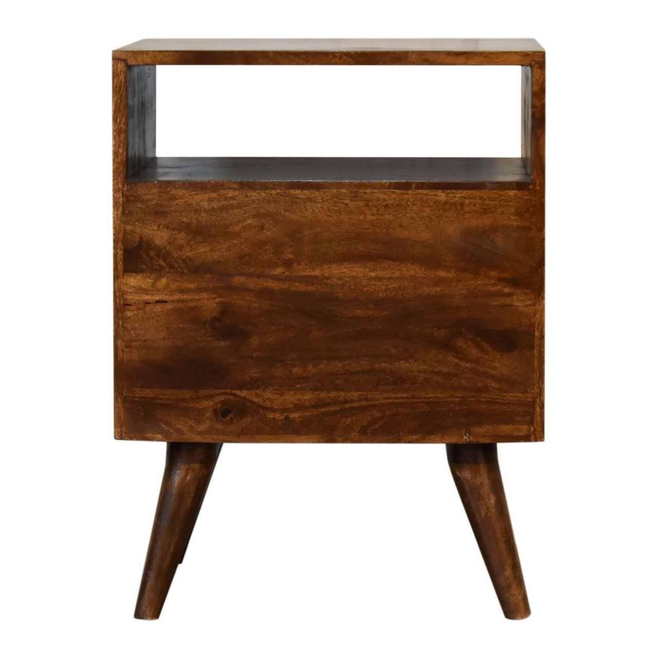 Szafka nocna z litego drewna mango – kasztanowa, 45 cm — model IN1825 - Image 9