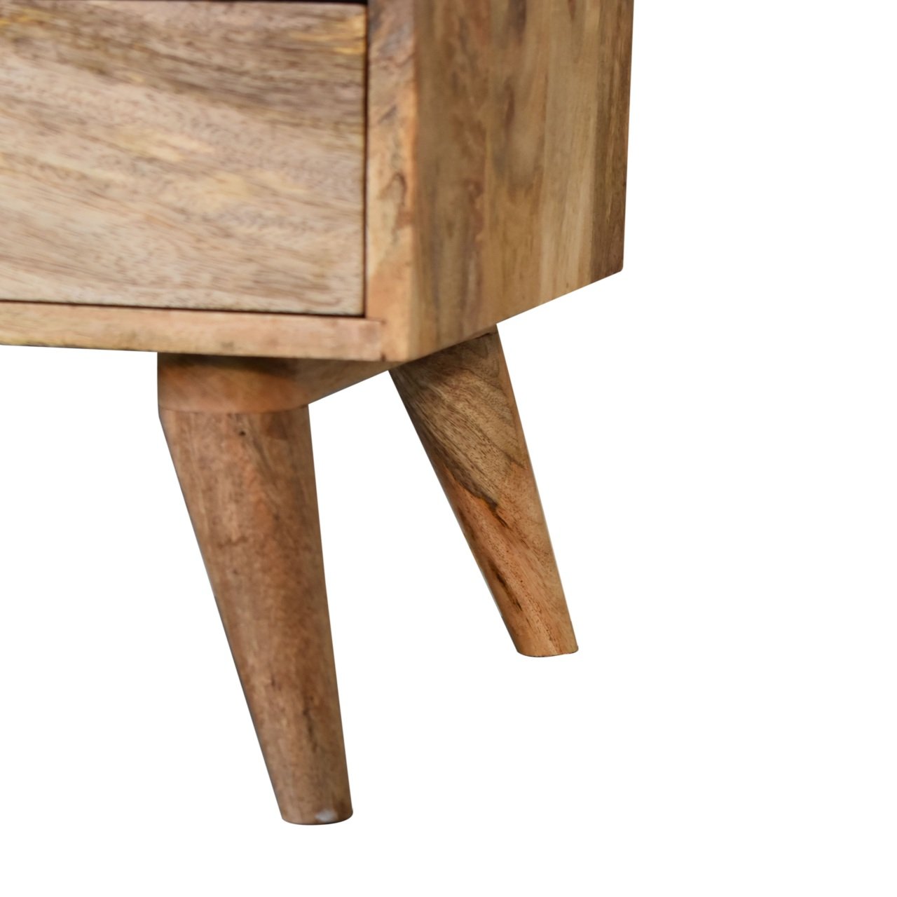Szafka nocna z litego drewna mango – dębowa, 45 cm — model IN1826 - Image 7
