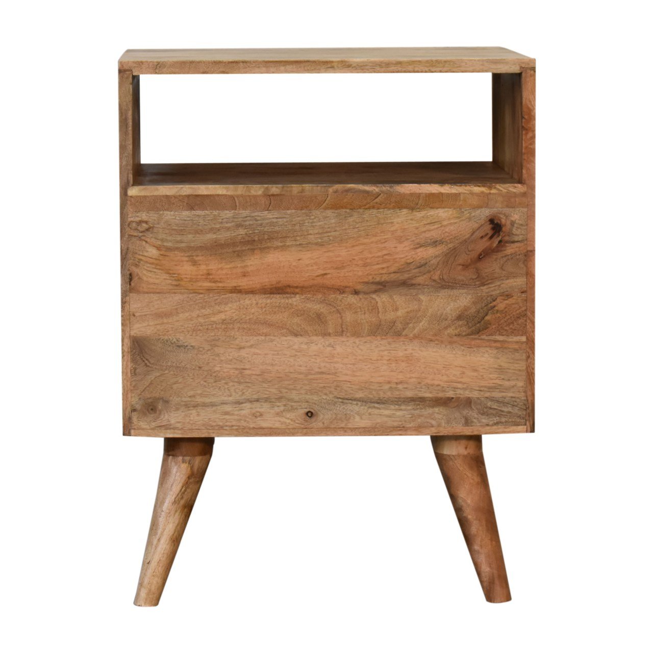 Szafka nocna z litego drewna mango – dębowa, 45 cm — model IN1826 - Image 9