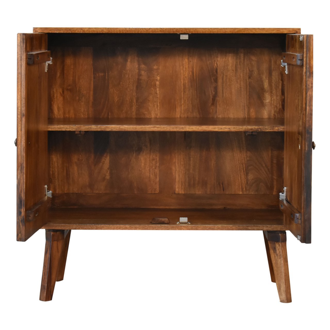 Szafka z litego drewna mango – kasztanowa, 75 cm — model IN1831 - obrazek 6