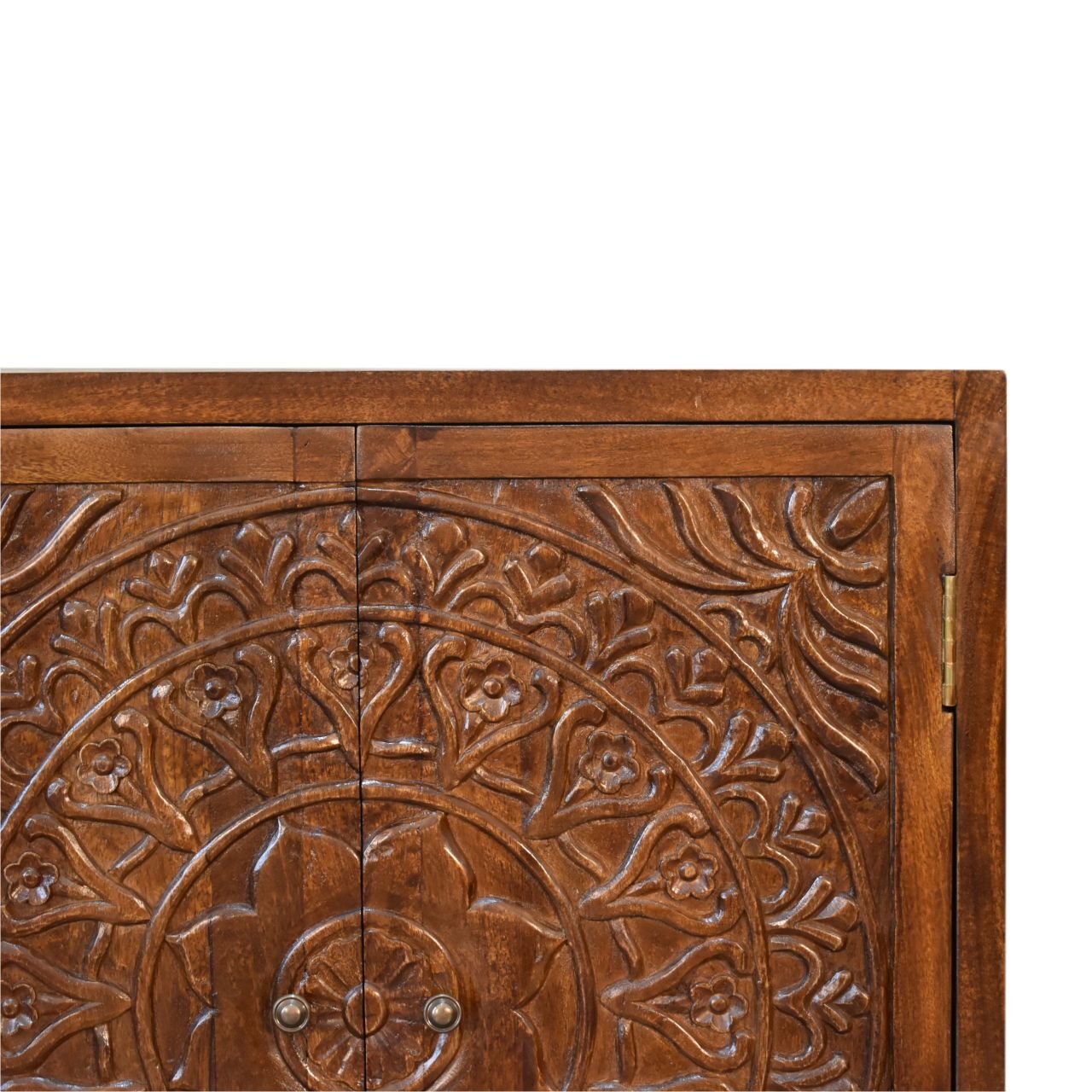 Szafka Artisan IN1843 – lite drewno mango, wykończenie kasztanowe - Image 4