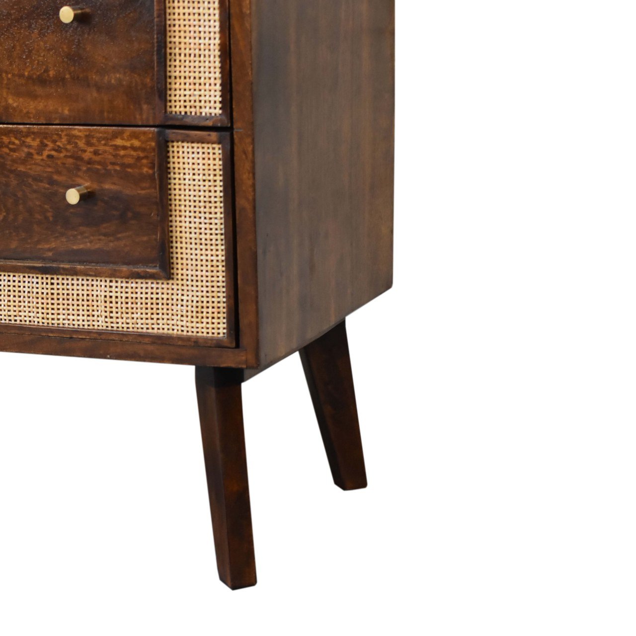 Komoda z litego drewna mango – kasztanowa, 75 cm — model IN1844 - Image 7