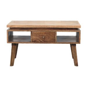 Stolik kawowy z naturalnych materiałów – naturalny, 80 cm